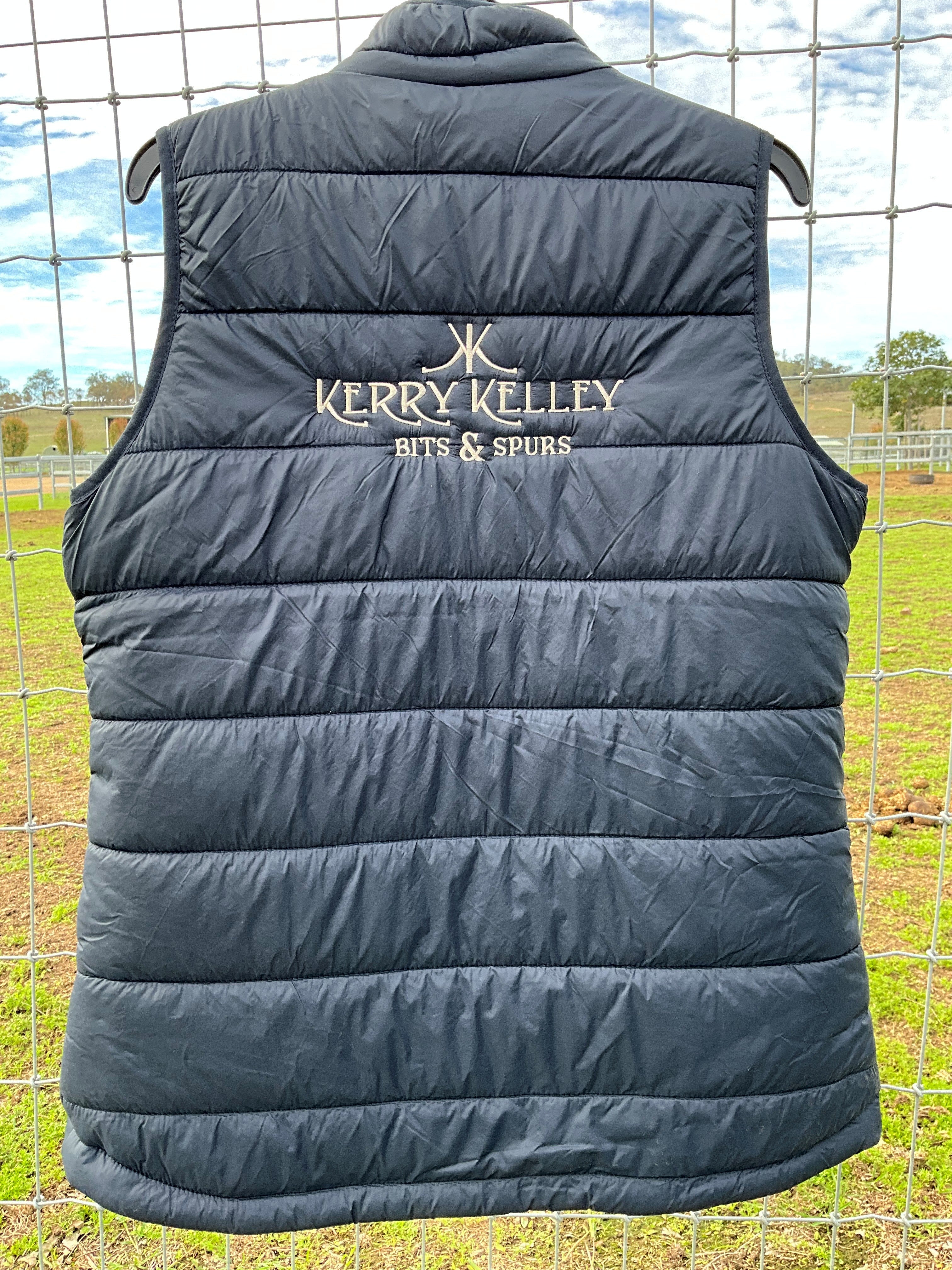 Mens Kerry Kelley Navy Puffer Vest