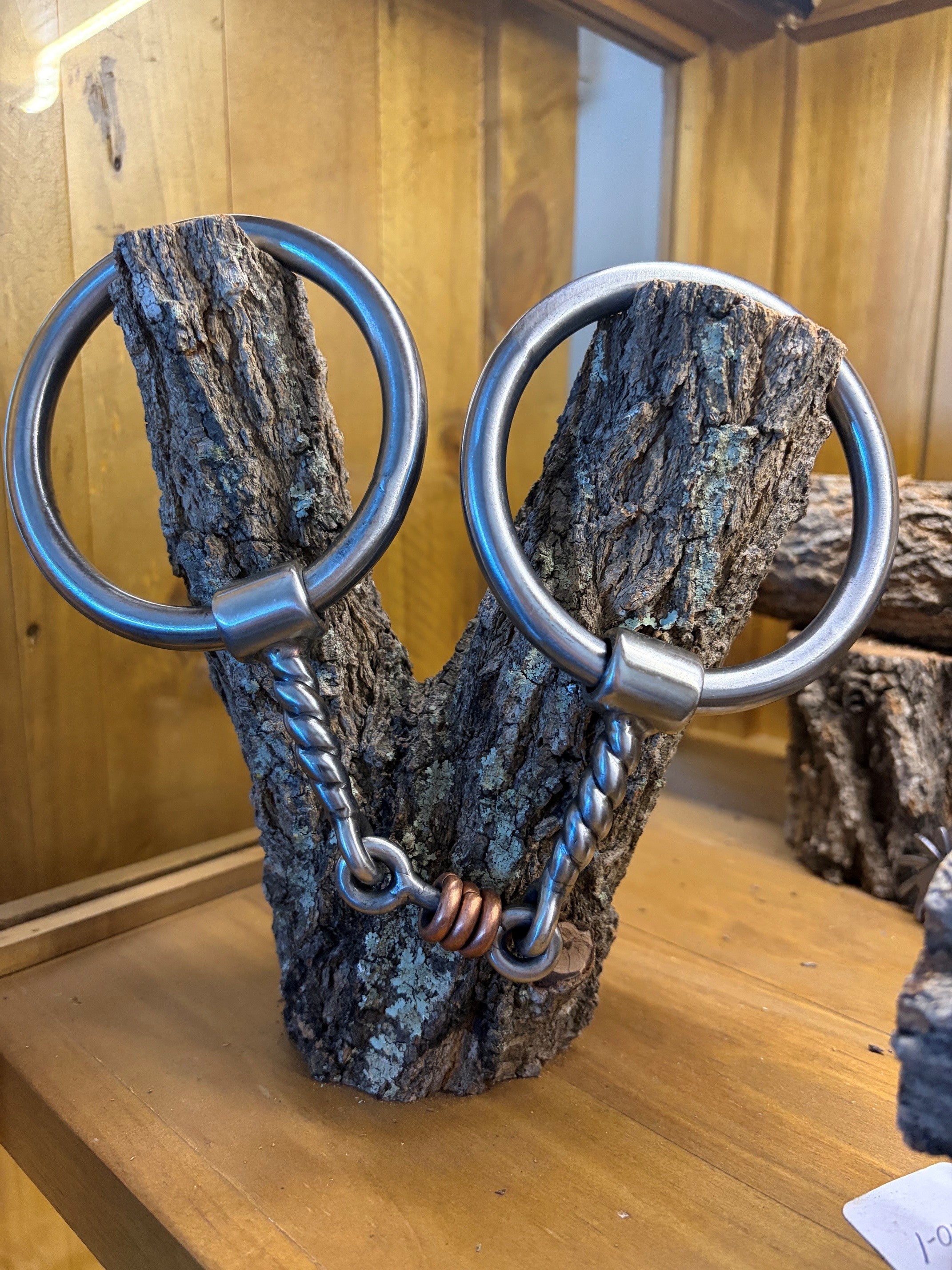 O-Ring Dog Bone Twisted Snaffle